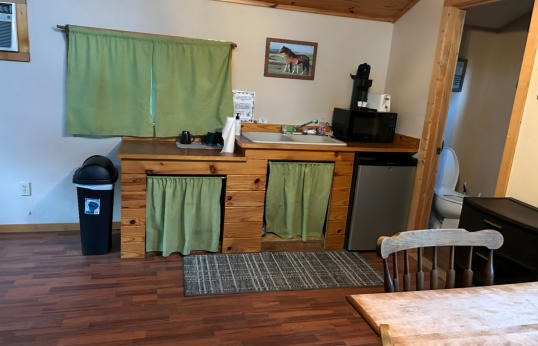 interior of one of our cabins