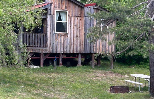 exterior of one of our cabins