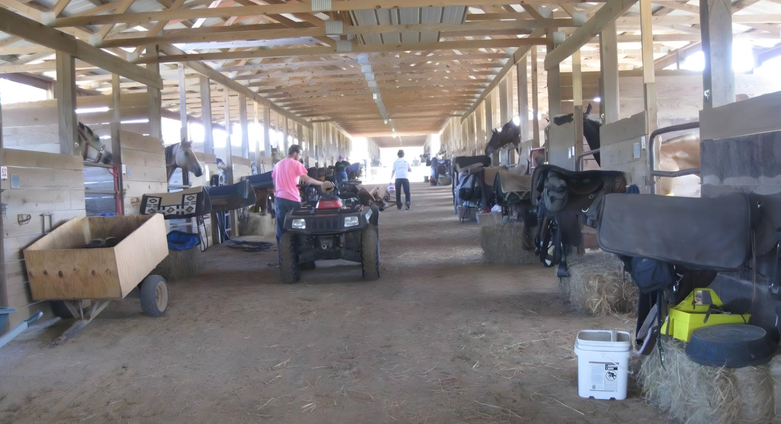 stables for our guests to use while they are staying with us